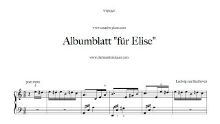 Albumblatt quotFür Elisequot [upl. by Mitinger]