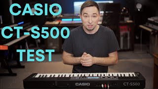 CASIO CTS500 TEST  sampler 4xFX wow [upl. by Eicam]