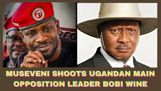 MUSEVENI SHOOTS UGANDAN MAIN OPPOSITION LEADER BOBI WINE [upl. by Hollister650]