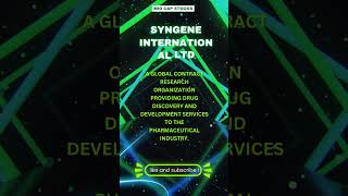 Syngene International Ltd stockmarkets nifty bse nse [upl. by Iznek]