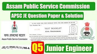 APSC PHE JE Previous Year Question Papers [upl. by Etnaid]