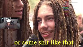 KAI CENATS REACTS TO YOURRAGE FANS AT UTAH RAP FESTIVAL [upl. by Artus]