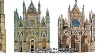 Gothic Nuts 1 facade of ORVIETO Cathedral in Italy [upl. by Yddet]