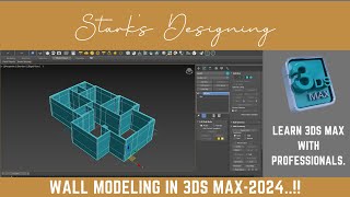 L012WALL MODELLING IN 3DS MAX 2024 [upl. by Esilanna]