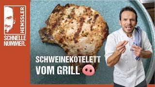 Schnelles Marinierte Schweinekoteletts vom Grill Rezept von Steffen Henssler [upl. by Tandi631]