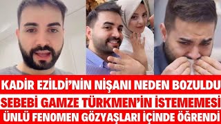 KADİR EZİLDİNİN NİŞANI NEDEN BOZULDU GAMZE TÜRKMEN BEN ARTIK KALDIRMAM SÖYLEMEZSEM OLMAZ SEDA SAYAN [upl. by Frisse]