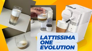 Nespresso Lattissima One  espresso macchiato  cappuccino  latte macchiato [upl. by Melamie]