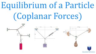 Equilibrium of a Particle 2D xy plane forces  Mechanics Statics  Learn to solve any question [upl. by Oivat]