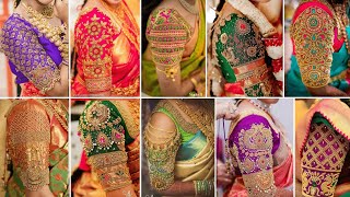 AARI Work Blouse Designs for Wedding  AARI Blouse Sleeves Design  Sarees Blouse Design For Bride [upl. by Anila]