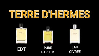 TERRE DHERMES COMPARISON  EdT vs Parfum vs Eau Givree [upl. by Okubo]