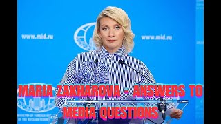 Maria Zakharova  Answers to media questions  OWWorld [upl. by Vokay653]