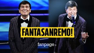 Sanremo 2022 Gianni Morandi torna in gara con quotApri tutte le portequot e urla quotFantasanremoquot [upl. by Haroldson]