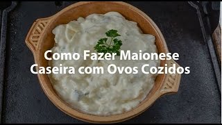 Receita Low Carb Como Fazer Maionese Caseira com Ovos Cozidos [upl. by Olli554]