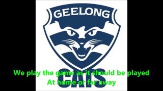 Geelong Cats theme song Lyrics  AFL SingALong [upl. by Oruntha968]