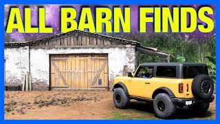 Forza Horizon 5  ALL BARN FINDS  LOCATIONS [upl. by Minardi460]