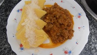 The Best Polenta with tomato minced meat [upl. by Petracca]