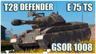 T28 Defender E 75 TS amp GSOR 1008 • WoT Blitz Gameplay [upl. by Costello]