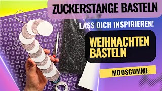 Weihnachtliches basteln mit Kindern  DIY Weihnachtsdeko  Zuckerstange basteln  Weihnachtsbasteln [upl. by Bollay]