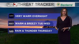 Tracking warm and breezy conditions through the middle of the week [upl. by Weissberg]