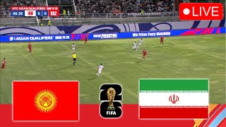 🔴 KYRGYZTAN VS IRAN LIVE  Asian World Cup Qualifiers 2425 Full Match Stream Video Game PES 2021 [upl. by Atsedom]