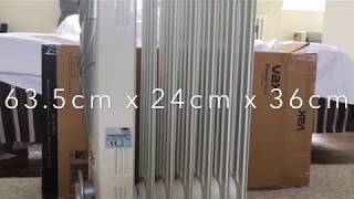 Easy to unpack and setup Vax ACH1V101 Power Heat OilFilled Radiator 1500 W [upl. by Greenwell270]