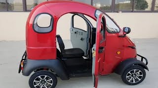 Enclosed cabin solar electric scooter mini car for adult  electric scooter cabin car [upl. by Foley]