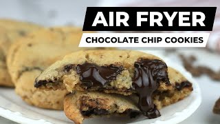 Air Fryer Chocolate Chip Cookies Soft Gooey and Delicious [upl. by Peckham112]