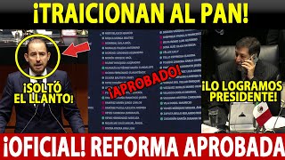 ¡NO HAY MAÑANA 87 A FAVOR ¡APRUEBAN REFORMA SE ACABÓ TODO PARA PIÑA ¡DÍA HISTÓRICO PARA MÉXICO [upl. by Reynard144]