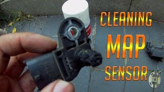 How to MAP sensor cleaning or replacing boost sensor Manifold Air Pressure 19 diesel [upl. by Mcevoy122]