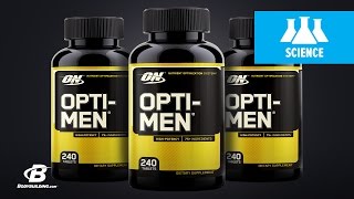 Optimum Nutrition OptiMen Multivitamin  ScienceBased Overview [upl. by Ireg]