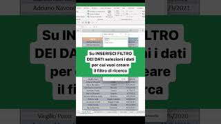 Come creare una tabella con filtri avanzati  Excel Tutorial [upl. by Aiki]