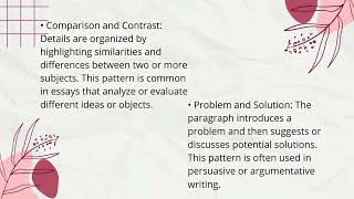 Patterns of Organization  Recognizing Paragraph Patterns [upl. by Junia839]