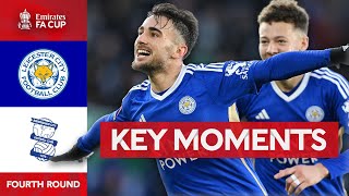 Leicester City v Birmingham City  Key Moments  Fourth Round  Emirates FA Cup 202324 [upl. by Aubyn]