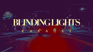 Blinding Lights Karaoke  Thanush Saravanan [upl. by Ahsemak51]