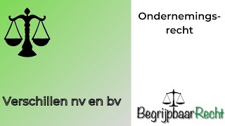 Ondernemingsrecht verschillen nv en bv [upl. by Moffat]