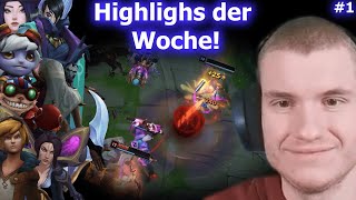 Highlights der Woche 1🤩 ezreal tristana ziggs aphelios jhin kaisa caitlyn [upl. by Aniham]