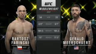 Gerald Meerschaert vs Bartosz Fabinski  UFC VEGAS 24  Full fight Highlights [upl. by Aciram]