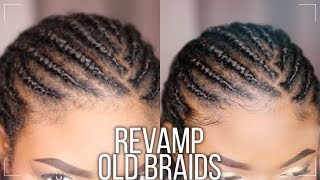 HOW TO REFRESH OLD BRAIDS  Make Them Last Longer [upl. by Abbate985]