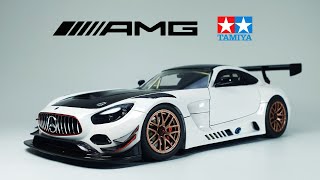 Building Tamiya Mercedes AMG GT3 Model Car Street Version  Full Build  Step by Step [upl. by Erika]