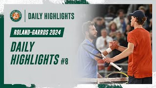 Daily Highlights 8  RolandGarros 2024 [upl. by Yespmed]