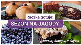 Rączka gotuje buchty z jagodami drożdżówka z jagodami camembert z sosem jagodowym [upl. by Mccreary]