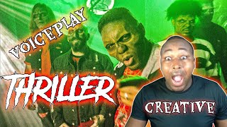 THRILLER  Michael Jackson acapella VoicePlay ft JNone halloween  REACTION [upl. by Pacorro]