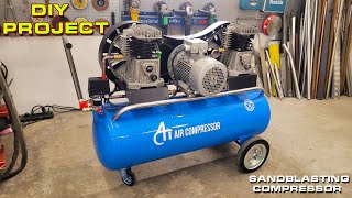 Air Compressor DIY Projects  Homemade Sandblasting [upl. by Enitsirc452]