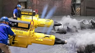 Inside Massive Chinese Factory Producing Giant Pneumatic Hammers [upl. by Anamor358]