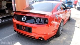 Blown 50 Coyote Mustang  Paxton supercharger screaming through Borla exhaust [upl. by Eadahs504]