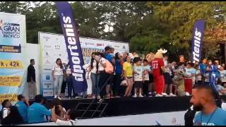 Banda Once Ríos en el Gran Maratón Pacífico 2016 de Mazatlán [upl. by Rehc]