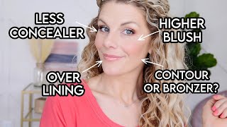 MAKEUP SECRETS for OVER 40  What to use where to put it and when to skip it [upl. by Neyugn]