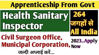 Health Sanitary Inspector Apprentice From Govt Department  Civil Surgeon office  Municipal [upl. by Esther]