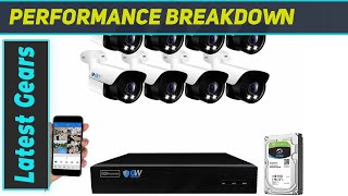 GW 8 Channel 4K NVR The Best 5MP FullTime Color Night Vision Security Camera System [upl. by Anetsirk516]