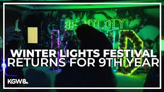 9th annual Winter Light Festival returns to Portland [upl. by Yelwar31]